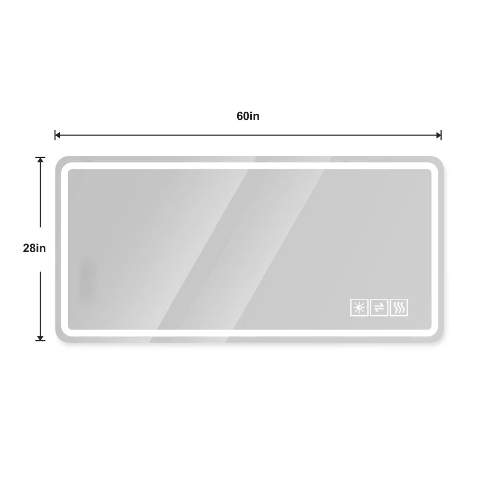 60inch LED Bathroom mirror for Bathroom Wall