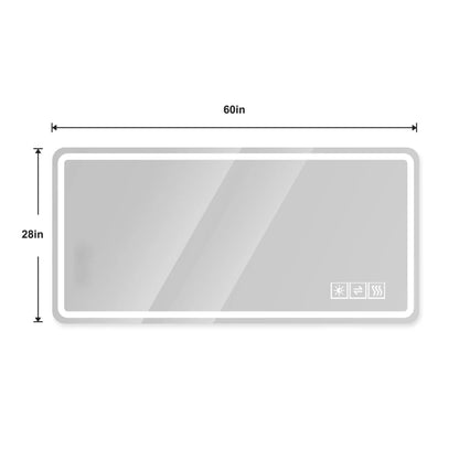 60inch LED Bathroom mirror for Bathroom Wall
