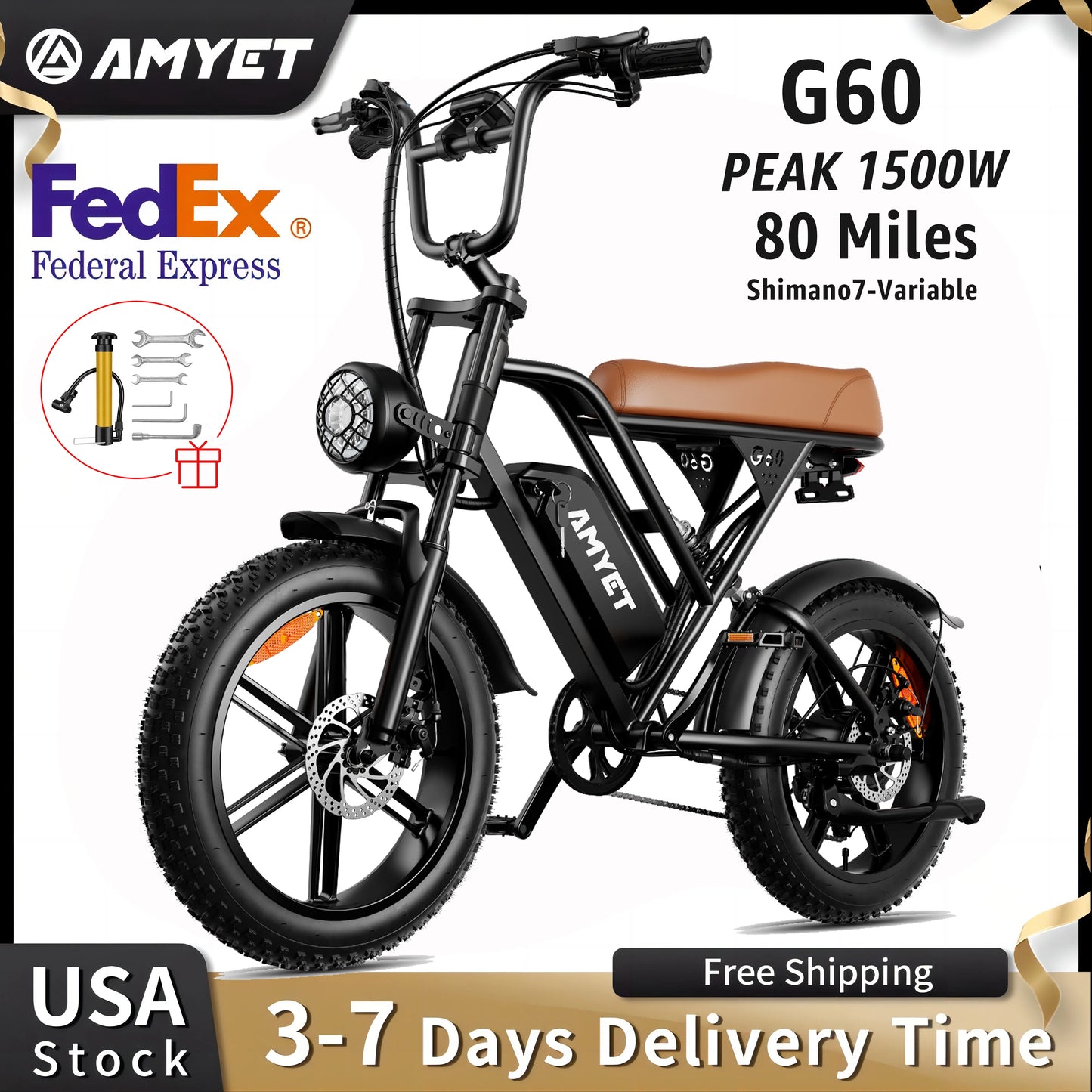 1000W Motor Bicycle 48V 20AH 20“Tire Mountain Ebike.