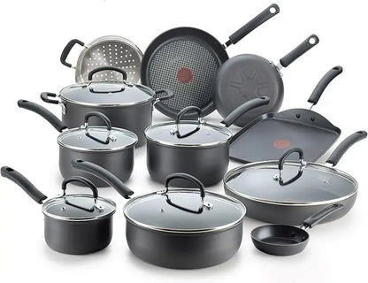 17 Piece Ultimate Hard Anodized Nonstick Cookware Set