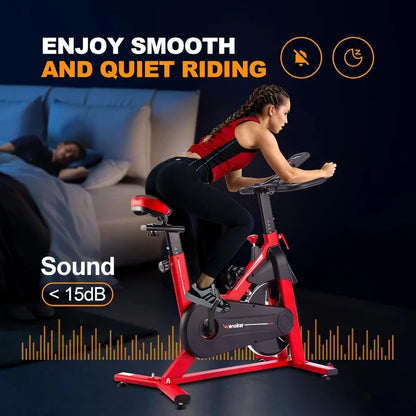 Stationary Bike for Home/Indoor Cycling with Silent Belt Drive
