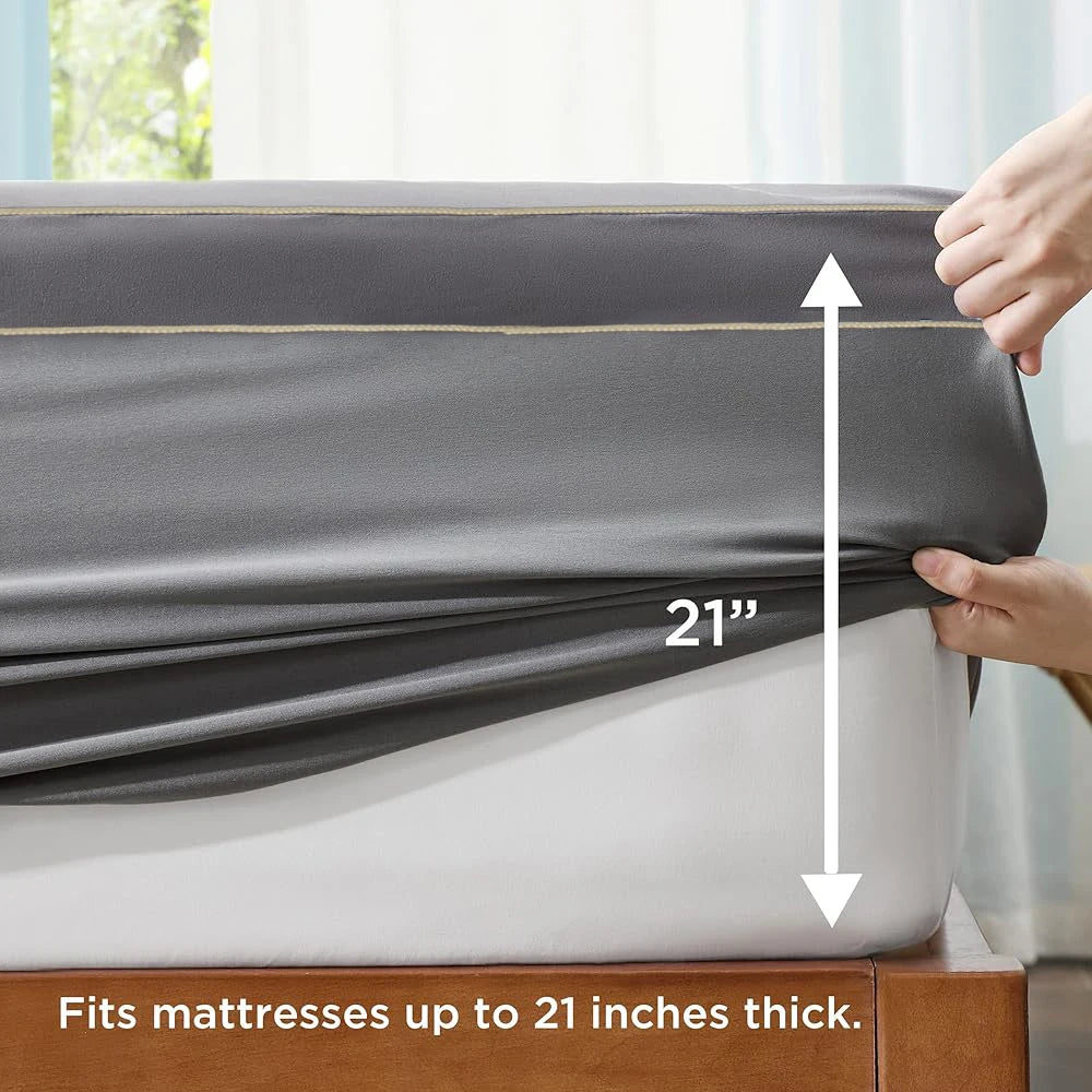 Mattress Topper for Back Pain, Extra Thick Mattress Cover Protector.
