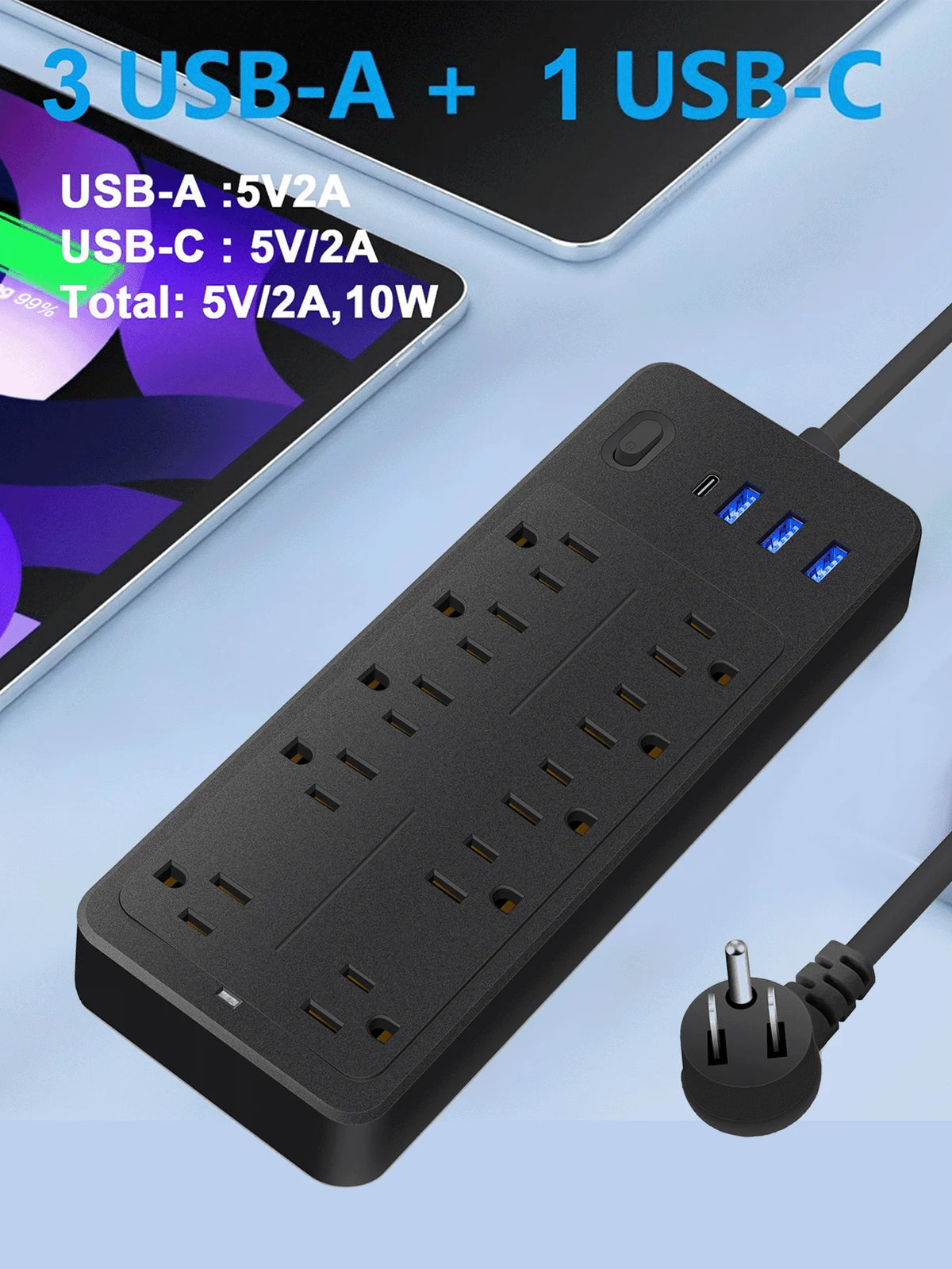 Power Strip Surge Protector 14 in 1 Multi Outlet Extender