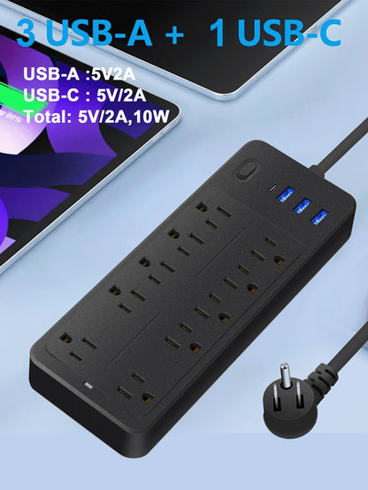 Power Strip Surge Protector 14 in 1 Multi Outlet Extender