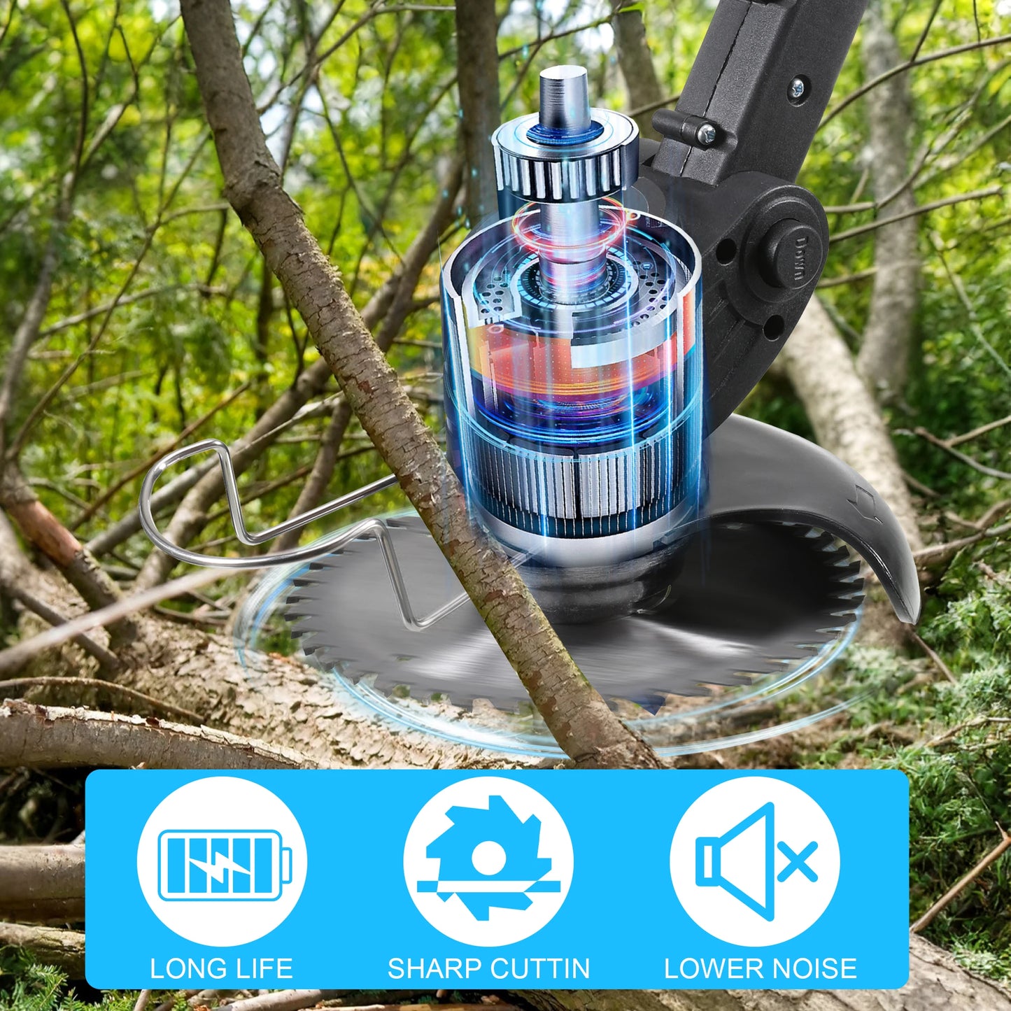 Electric Lawn Mower Cordless Grass Trimmer