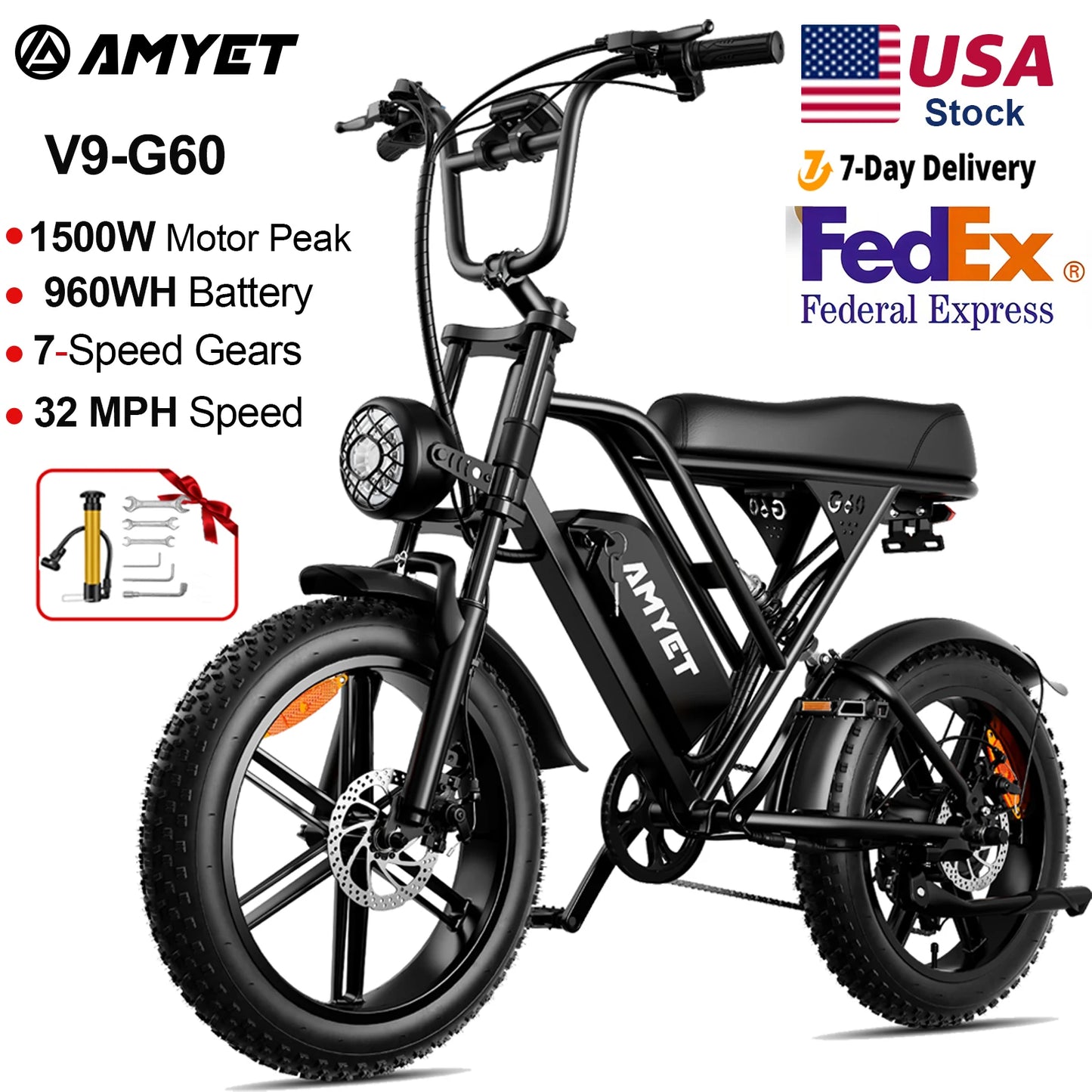 1000W Motor Bicycle 48V 20AH 20“Tire Mountain Ebike.
