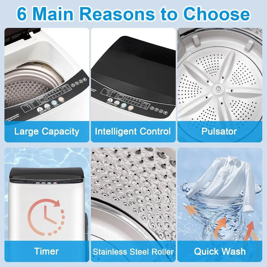 17LBS Fully Automatic Portable Washing Machine