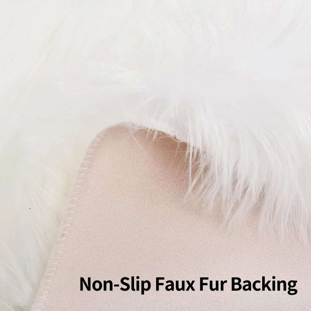 10x12 Fluffy Black Sheepskin Area Rug