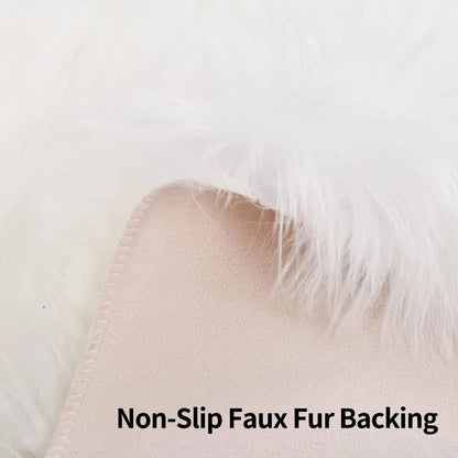 10x12 Fluffy Black Sheepskin Area Rug