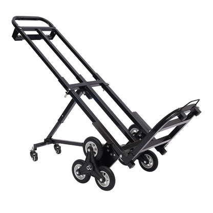 460lbs Black Stair Climbing Cart, 29-45in Height