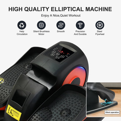 Under-Desk Elliptical Exerciser Pedal with Remote Control