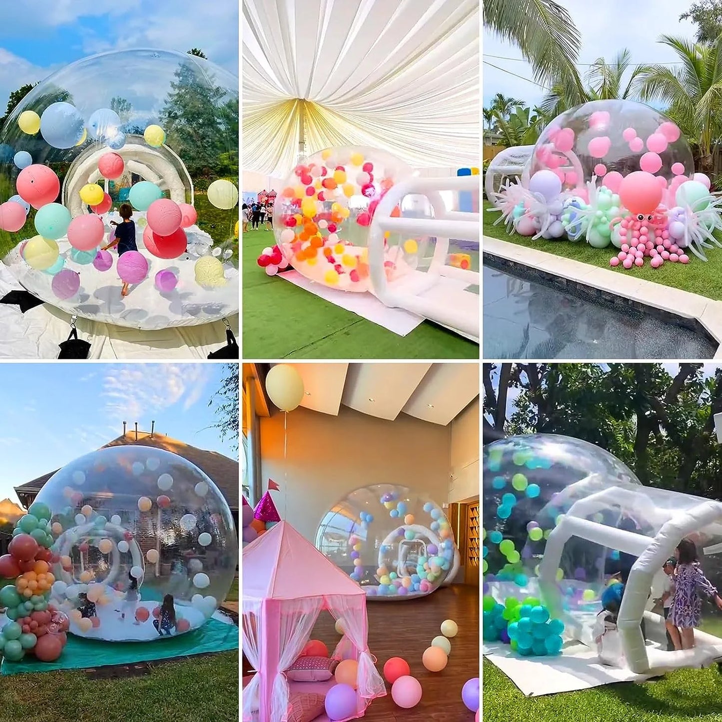 8.2Ft Inflatable Tent Bubble House Clear Dome