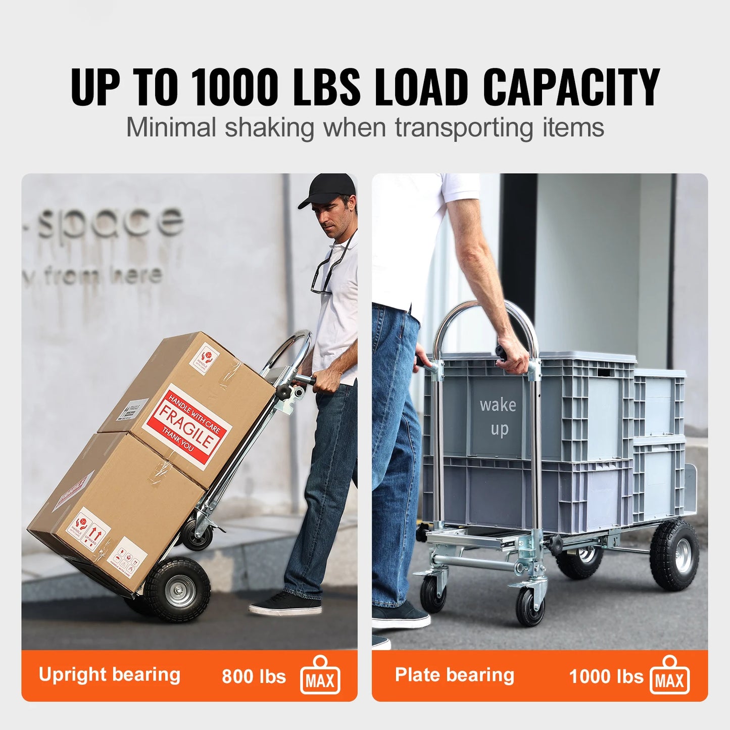 Heavy Duty Industrial Collapsible Dolly Cart