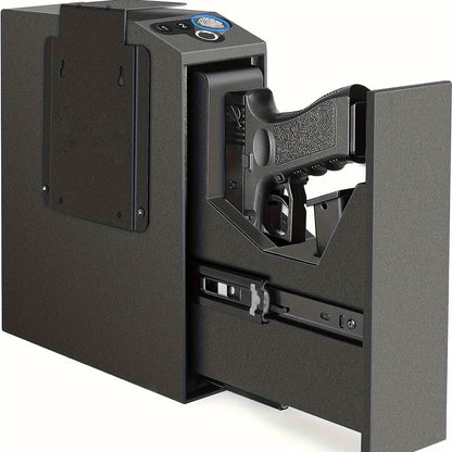 Biometric Slider Handgun Gun Safe for Nightstand, Desk, Bed Side