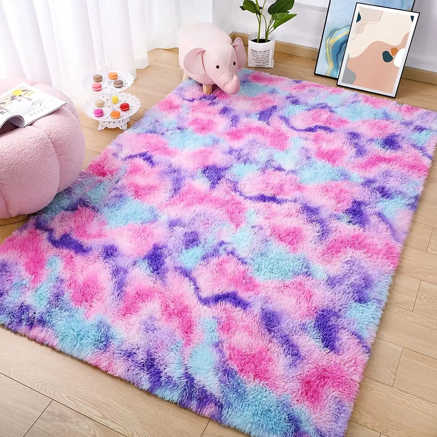 Super Soft Shaggy Rug for Livingroom, bedroom