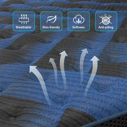 14" Gel Memory Foam Hybrid Pocket Spring Mattress