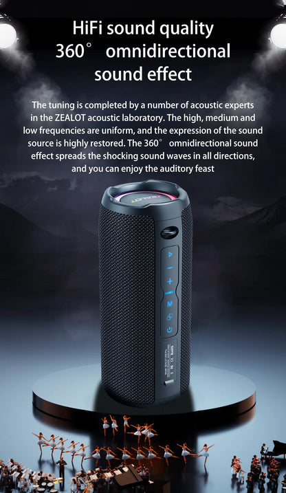 S49 pro Wireless Speaker, Outdoor Portable Subwoofer