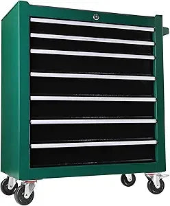 7 Drawers Rolling Tool Chest with Lock & Key