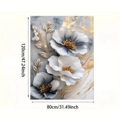 1 modern luxury floral canvas 3D floral painting
