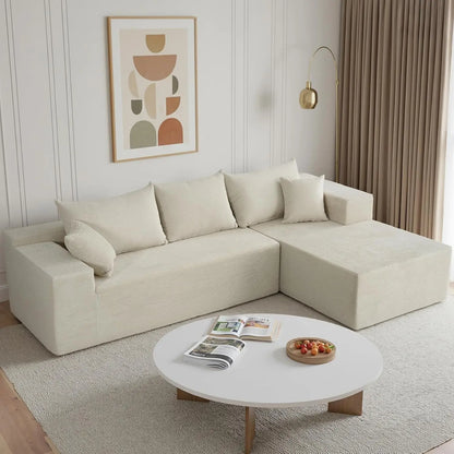 103" L Shaped Sectional Boneless Couch