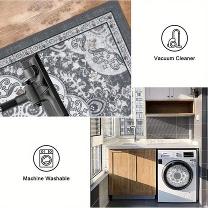 3-pcs floor mat set with non-slip bottom