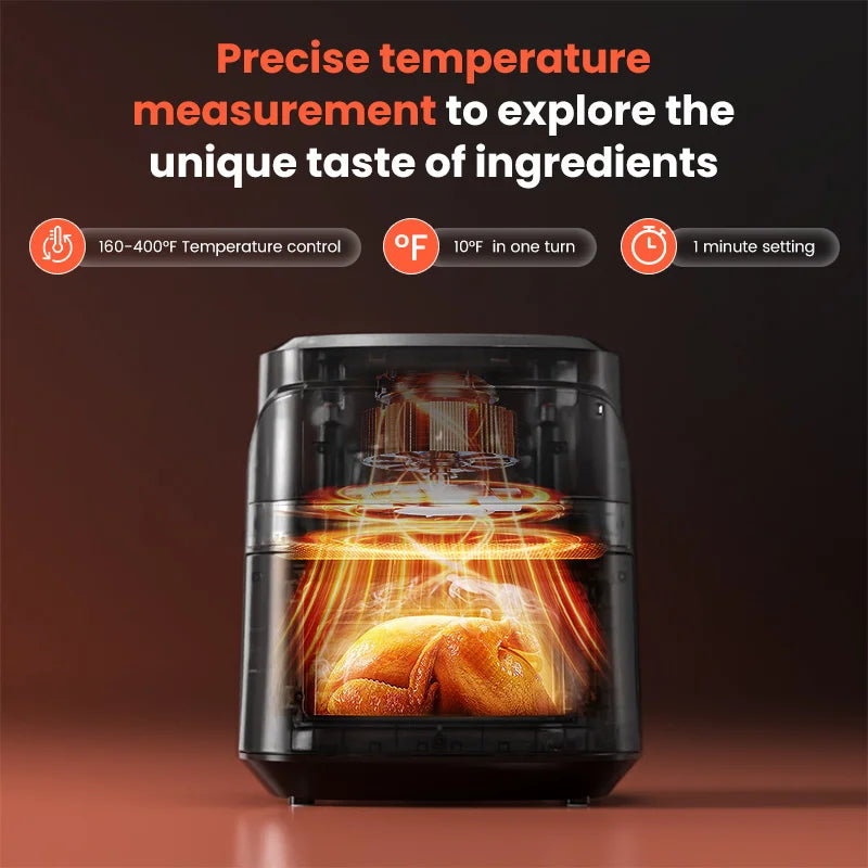 6 Quart Air Fryer Touch Control Toaster Oven