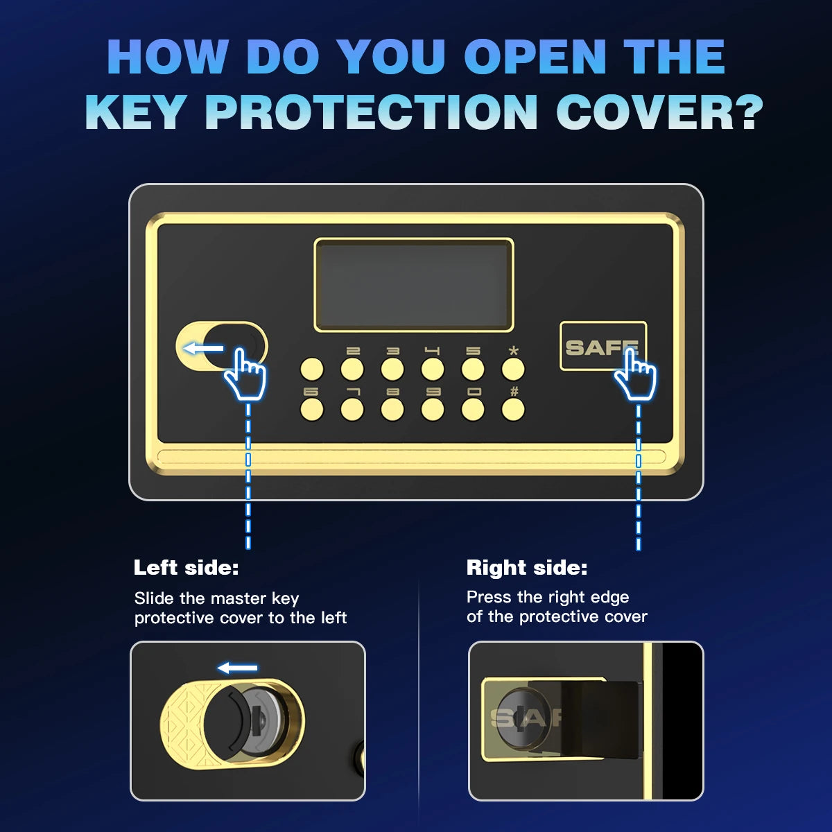 Home Security Safe Box with Adjustable Shelf