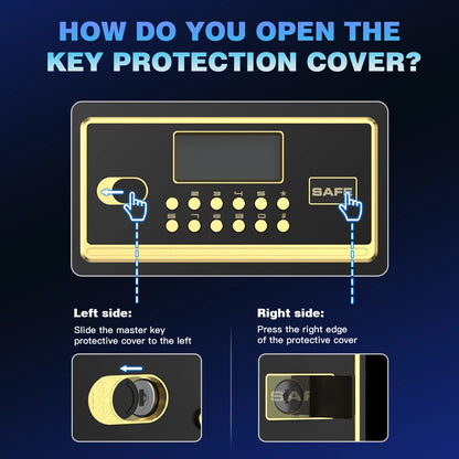 Home Security Safe Box with Adjustable Shelf