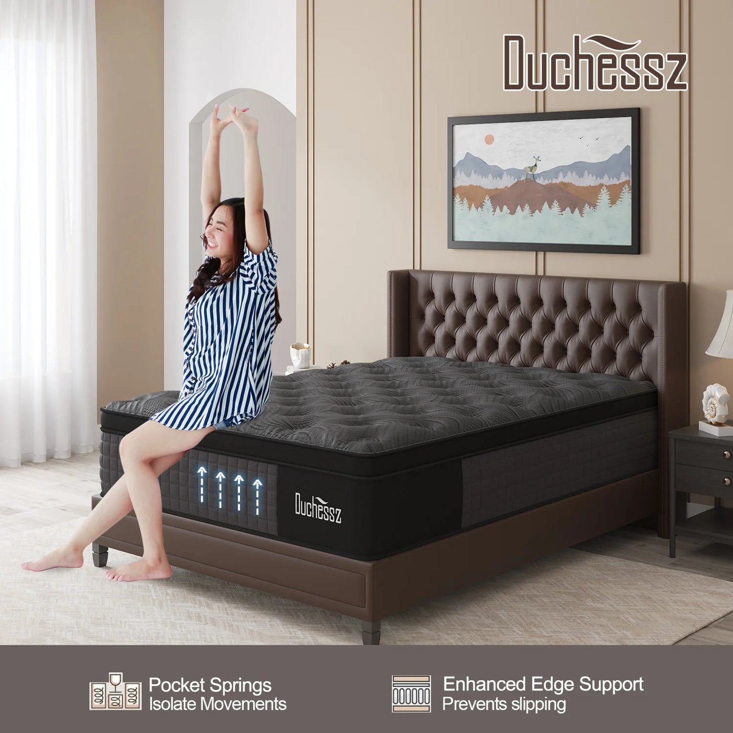 10"12"14"Twin Full Queen King  Hybrid Mattress