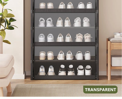 Multi-layer Shoe Cabinet Organizer with Clear Lid