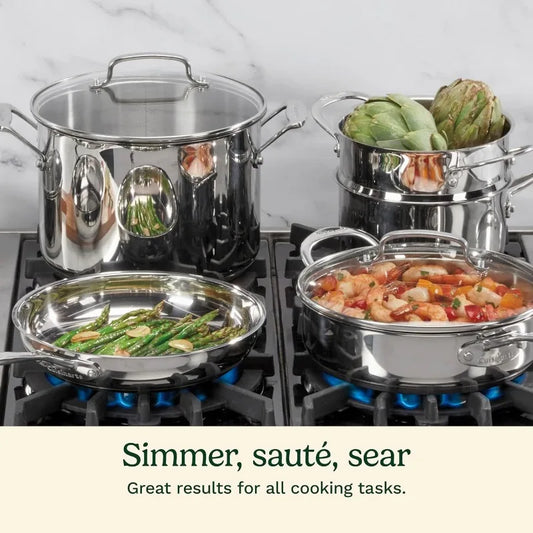 11-Piece Stainless Steel Cookware Set