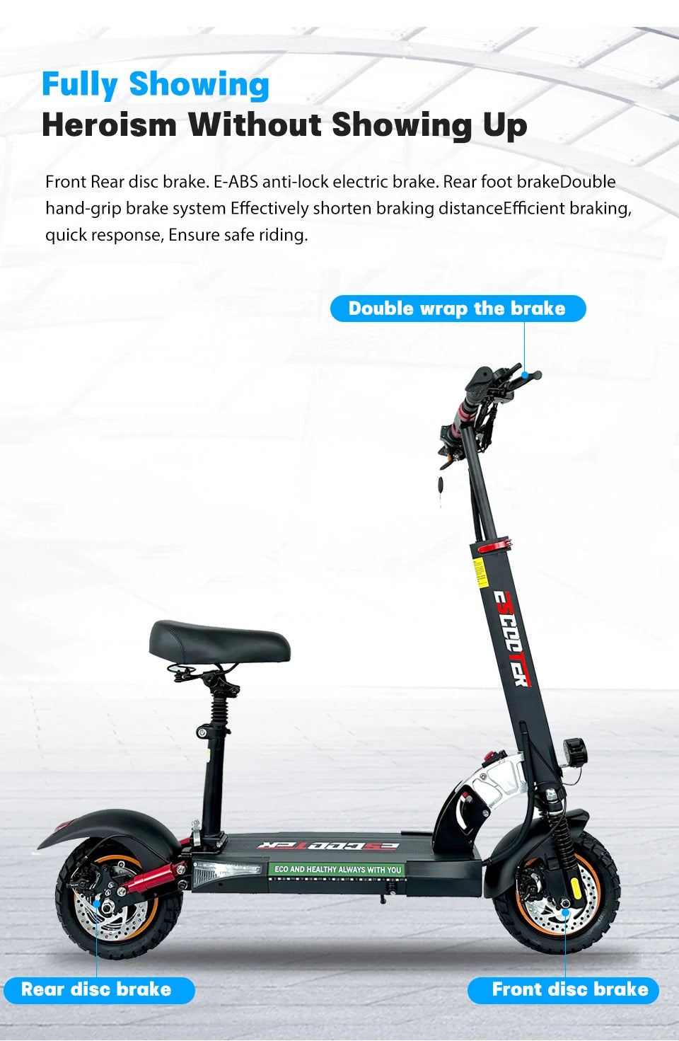 10-Inch Wheels Dual Suspension Foldable Electric Scooter