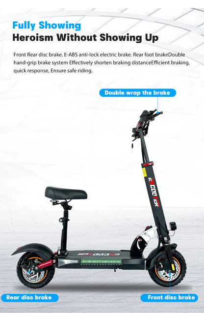 10-Inch Wheels Dual Suspension Foldable Electric Scooter