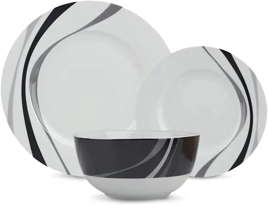 18-Piece Dinnerware Set, Microwave & Dishwasher Safe