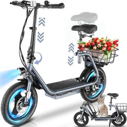 Peak 560W Electric Scooter Adults, 15Miles Range