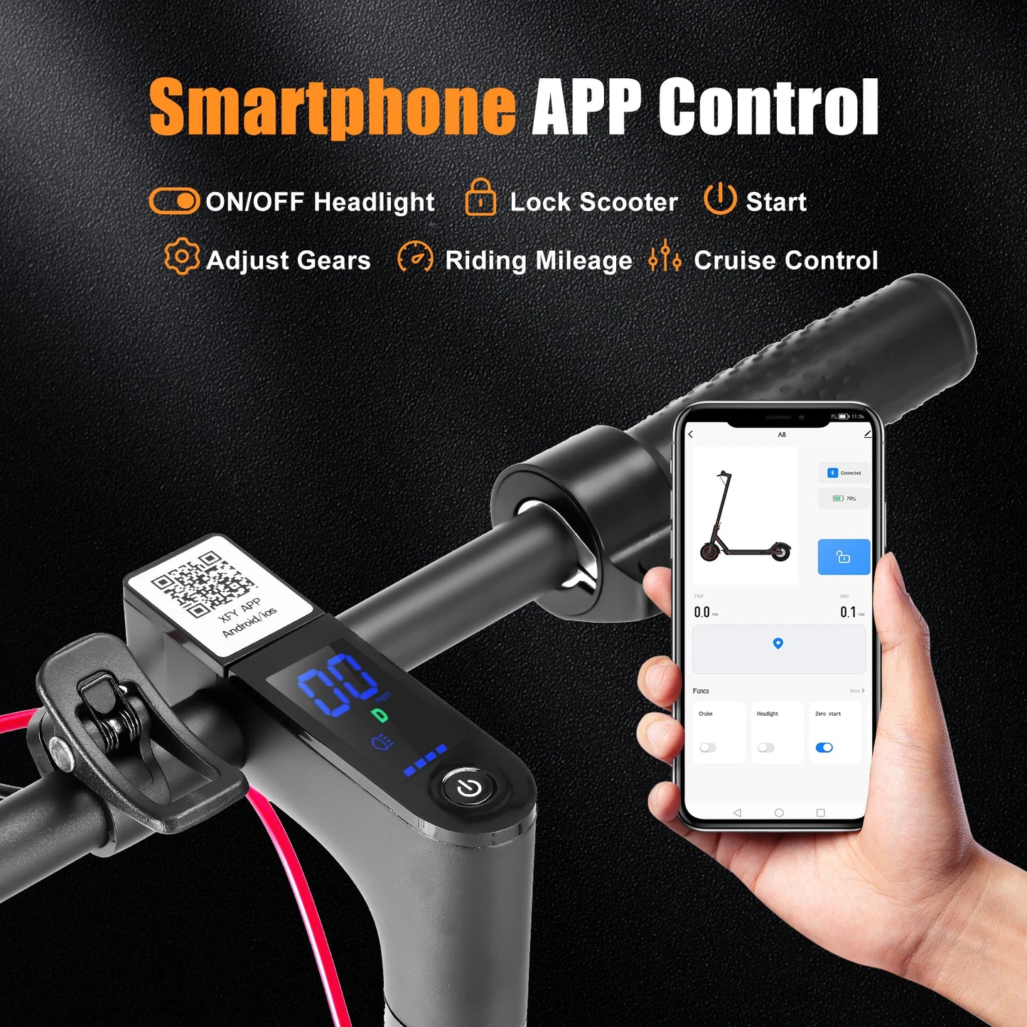 350W Folding Waterproof Commuting Electric Scooters
