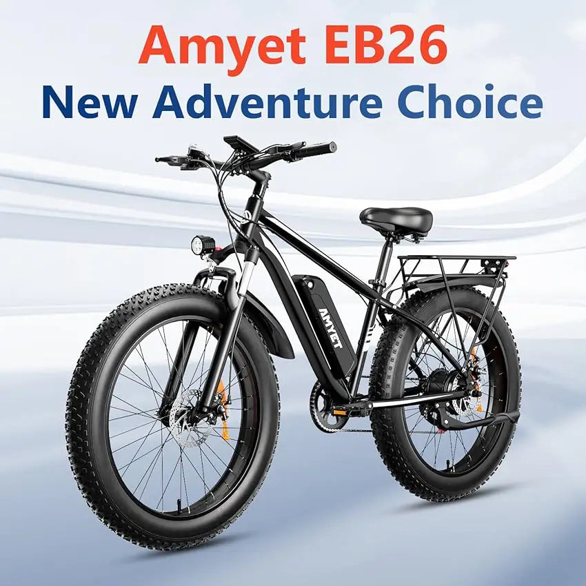 1000W Electric Bicycle 26" Fat Tire Dual Shock Absorbers.