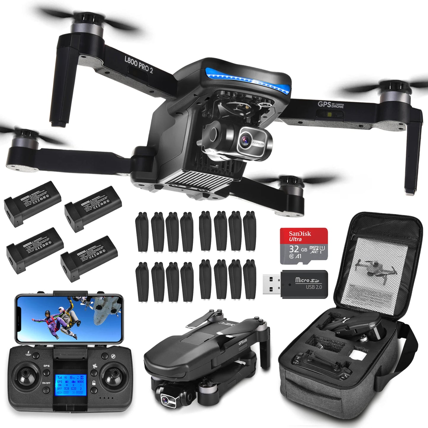 GPS Drone with 4k Camera for Adults 5G Wi-Fi Transmission