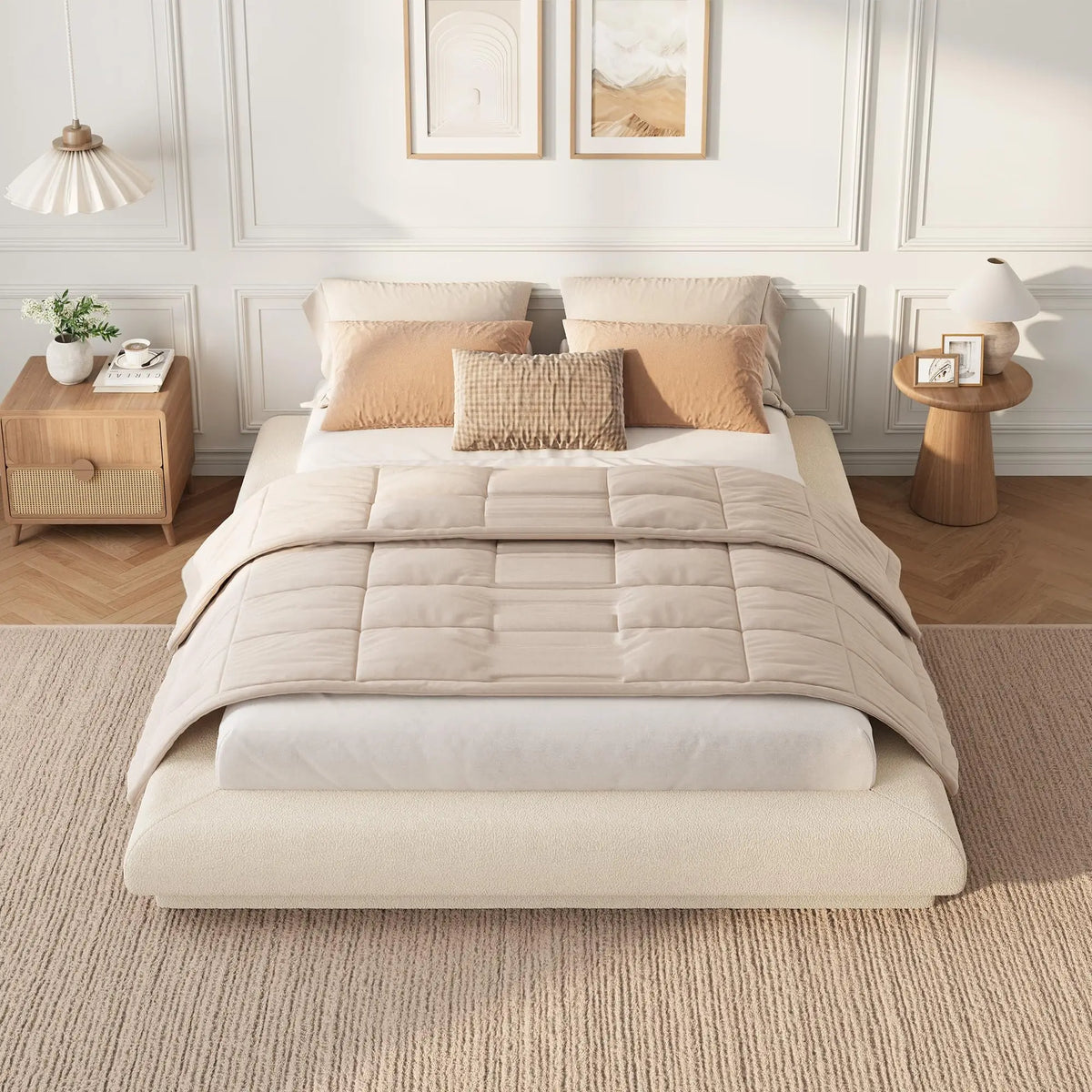 Full Queen King Cloud Platform Bed Frame