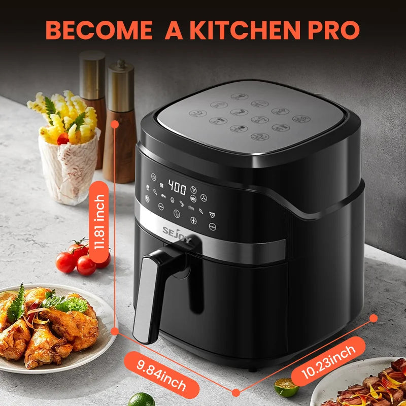 6 Quart Air Fryer Touch Control Toaster Oven