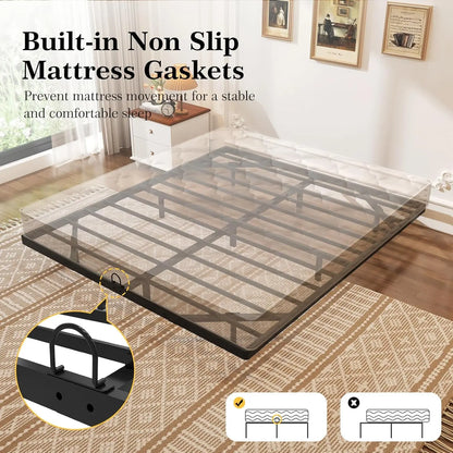 Heavy Duty Metal Queen Size Floating Bed Frame