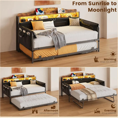 Twin XL Day Bed with Charging Station