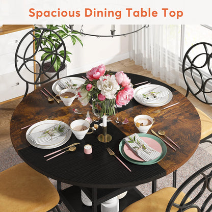 47-inch Round Dining Table for 4
