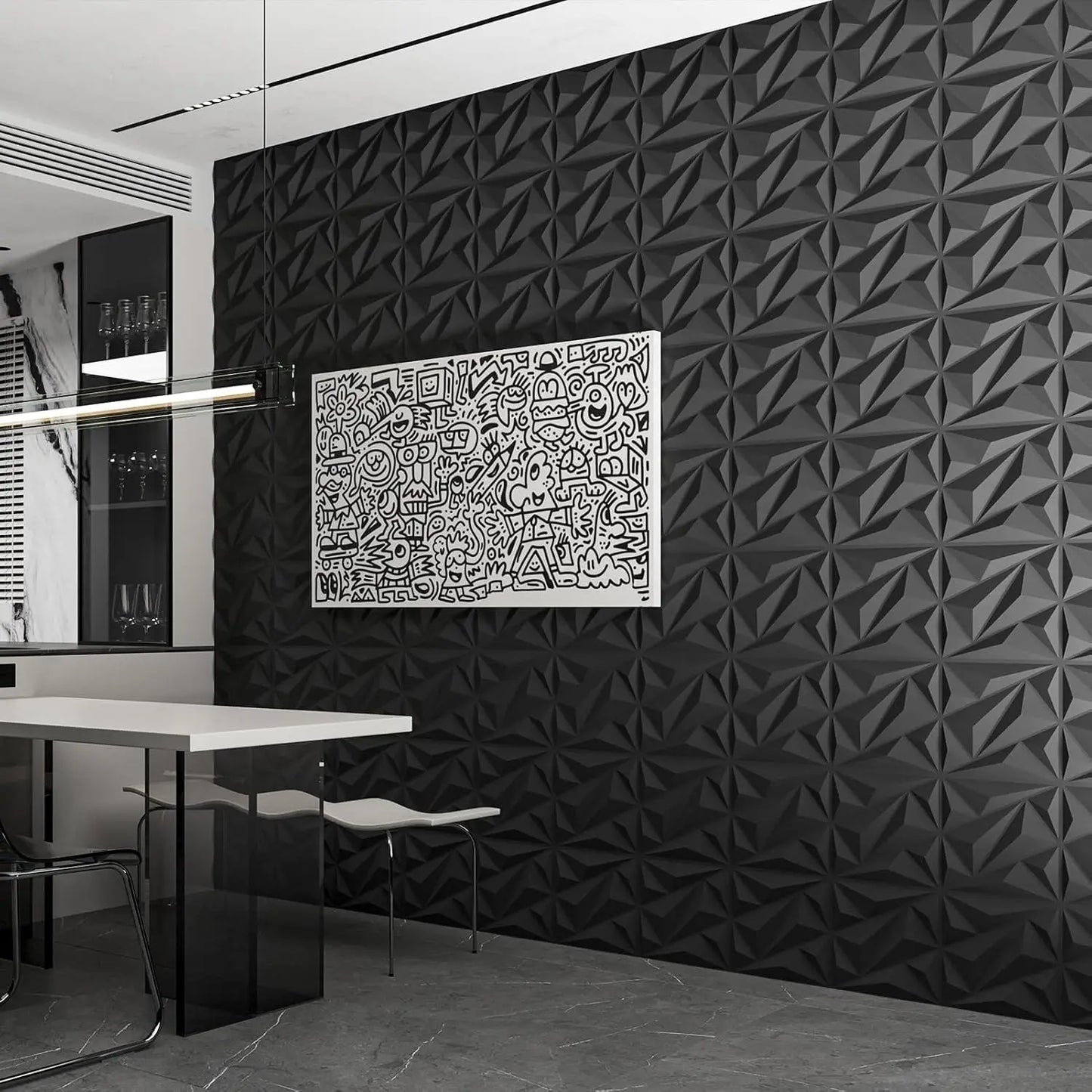 33 Pack 3D Wall Panel for Interior Wall Decor