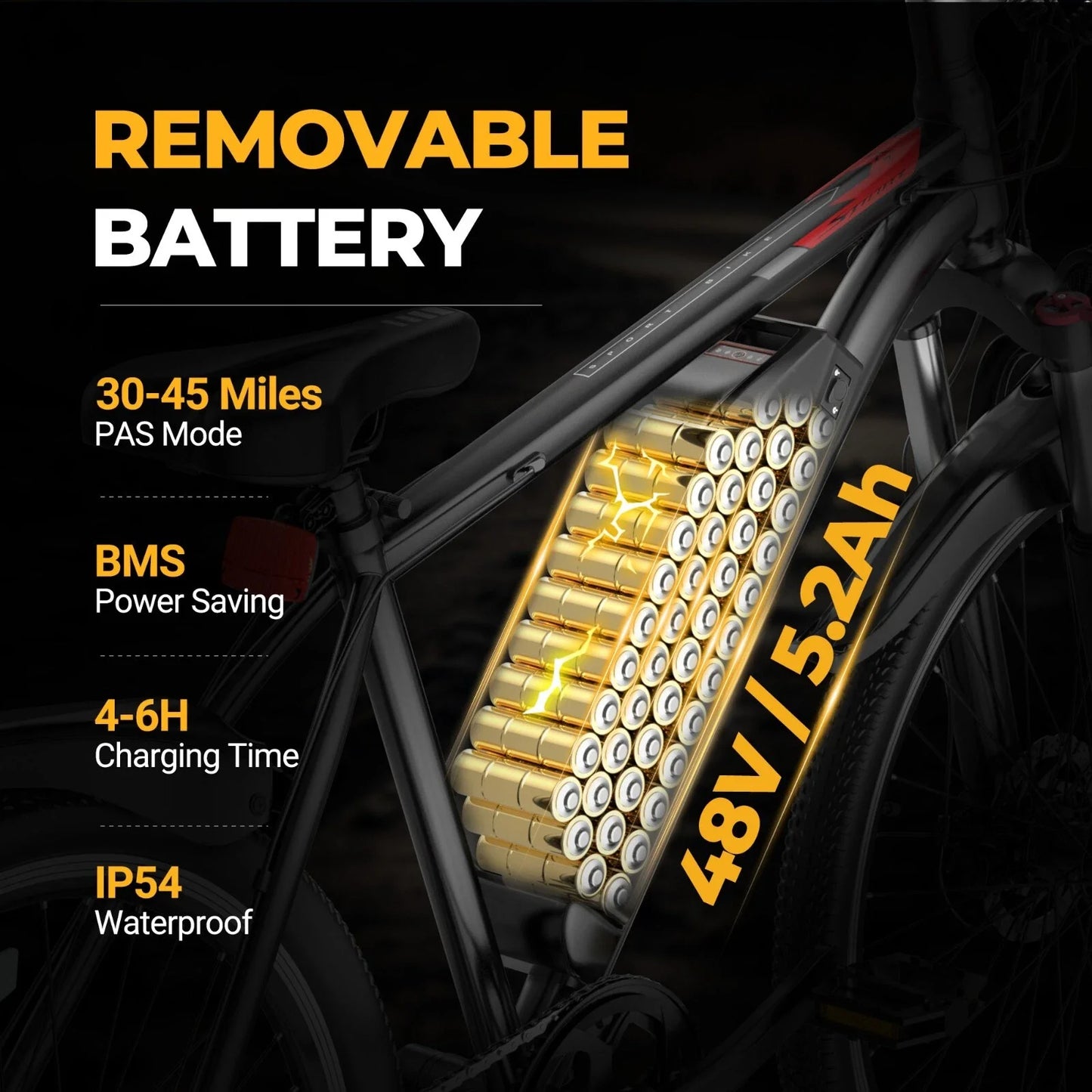 7 Speed Long Range Electric Mountain Bike