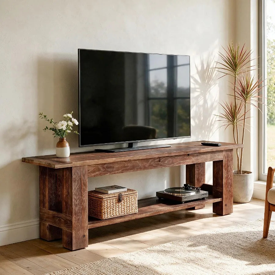 Solid Wood TV Stand for TVs up to 75''