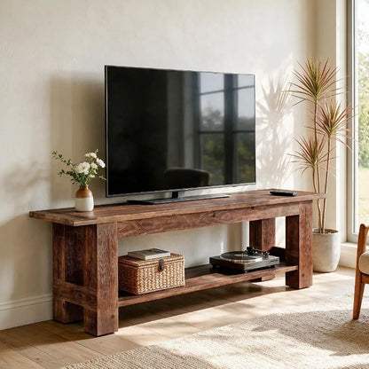 Solid Wood TV Stand for TVs up to 75''