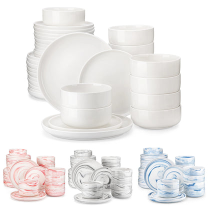 18/36-Piece Ceramic Plate Porcelain Dinnerware Set
