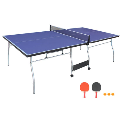 8ft Mid-Size Foldable & Portable Ping Pong Table Set