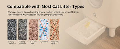 F6 Self-Cleaning Litter Box with Odor Control